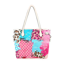Load image into Gallery viewer, Patchwork Clover Canvas Tote Bag (Model 1661)