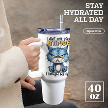 Load image into Gallery viewer, Sarcasm 40oz Tumbler with White Handle