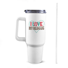 Load image into Gallery viewer, I Love My Rescue 40oz Tumbler with Handle