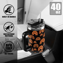 Load image into Gallery viewer, Orange 1 40oz Tumbler with Black Handle