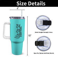Load image into Gallery viewer, Winging It 40oz Tumbler with White Handle