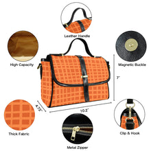 Load image into Gallery viewer, Orange Multi-Function Satchel-Black (Model 1740)