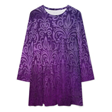 Load image into Gallery viewer, Long Sleeve Patchwork T-shirt Dress Dress