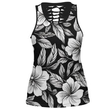 Load image into Gallery viewer, Floral Black Hollow Out Tank Top Hollow out vest