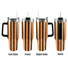 Load image into Gallery viewer, Stripes 40oz Tumbler with Black Handle