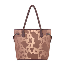 Load image into Gallery viewer, Copper Cow Clover Canvas Tote Bag (Model 1661)
