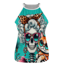 Load image into Gallery viewer, Skull Cat Lady Round-Neck Vest Round neck vest