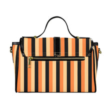 Load image into Gallery viewer, Stripes Multi-Function Satchel-Black (Model 1740)