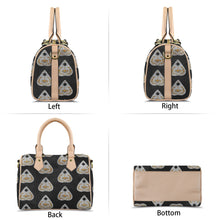 Load image into Gallery viewer, Spooky Boston Leather Handbag-Khaki Handle (Model 1746)