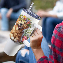 Load image into Gallery viewer, Golden Retriever 40oz Tumbler with Handle