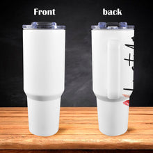 Load image into Gallery viewer, Lipstick And Hustle 40oz Tumbler with White Handle