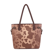 Load image into Gallery viewer, Copper Cow Clover Canvas Tote Bag (Model 1661)