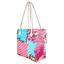 Load image into Gallery viewer, Patchwork Clover Canvas Tote Bag (Model 1661)