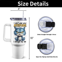 Load image into Gallery viewer, Sarcasm 40oz Tumbler with White Handle