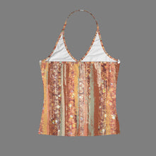 Load image into Gallery viewer, Autumn Women's V-Neck Halter Top (Model T83)