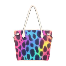Load image into Gallery viewer, Leopard Print Clover Canvas Tote Bag (Model 1661)