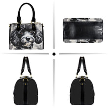 Load image into Gallery viewer, Poodle Boston Handbag-Black Handle (Model 1746)