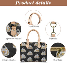 Load image into Gallery viewer, Spooky Boston Leather Handbag-Khaki Handle (Model 1746)