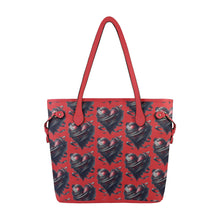 Load image into Gallery viewer, Dark Hearts Clover Canvas Tote Bag (Model 1661)