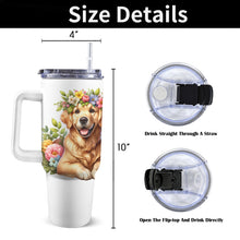 Load image into Gallery viewer, Golden Retriever 40oz Tumbler with Handle