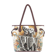 Load image into Gallery viewer, Skeleton Lovers Clover Canvas Tote Bag (Model 1661)