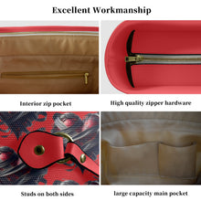 Load image into Gallery viewer, Dark Hearts Clover Canvas Tote Bag (Model 1661)