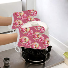 Load image into Gallery viewer, Donut Linen Oven Mitt (Two Pieces)