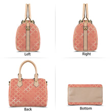 Load image into Gallery viewer, Peach Cute Boston Leather Handbag-Khaki Handle (Model 1746)