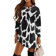 Load image into Gallery viewer, Moodz Long Sleeve Patchwork T-shirt Dress Dress