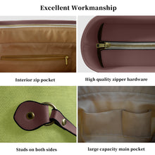 Load image into Gallery viewer, Golden Autumn Clover Canvas Tote Bag (Model 1661)