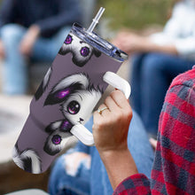 Load image into Gallery viewer, Gothic cute 3 40oz Tumbler with White Handle