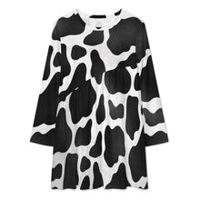 Load image into Gallery viewer, Moodz Long Sleeve Patchwork T-shirt Dress Dress