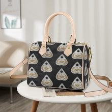 Load image into Gallery viewer, Spooky Boston Leather Handbag-Khaki Handle (Model 1746)