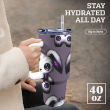 Load image into Gallery viewer, Gothic cute 3 40oz Tumbler with White Handle