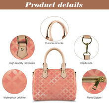 Load image into Gallery viewer, Peach Cute Boston Leather Handbag-Khaki Handle (Model 1746)