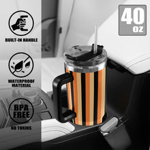 Load image into Gallery viewer, Stripes 40oz Tumbler with Black Handle