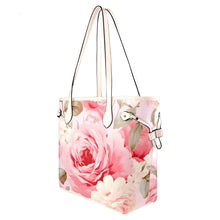 Load image into Gallery viewer, Rose Clover Canvas Tote Bag (Model 1661)
