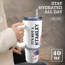 Load image into Gallery viewer, It's Not A Stanley 40oz Tumbler with White Handle