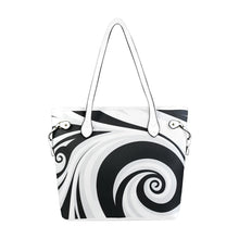 Load image into Gallery viewer, Swirl Clover Canvas Tote Bag (Model 1661)