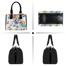 Load image into Gallery viewer, Unicorn Boston Handbag-Black Handle (Model 1746)