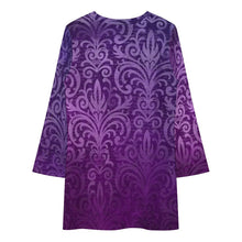 Load image into Gallery viewer, Long Sleeve Patchwork T-shirt Dress Dress