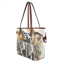 Load image into Gallery viewer, Skeleton Lovers Clover Canvas Tote Bag (Model 1661)
