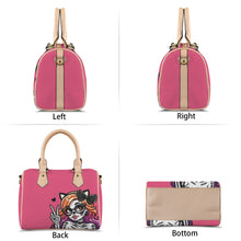 Load image into Gallery viewer, Peace Boston Leather Handbag-Khaki Handle (Model 1746)