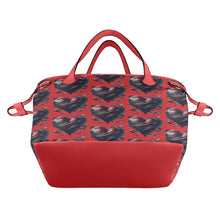 Load image into Gallery viewer, Dark Hearts Clover Canvas Tote Bag (Model 1661)