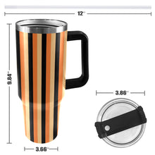 Load image into Gallery viewer, Stripes 40oz Tumbler with Black Handle