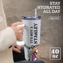Load image into Gallery viewer, It's Not a Stanley 40oz Tumbler with White Handle