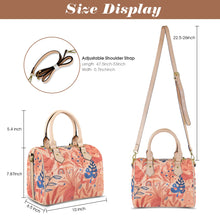 Load image into Gallery viewer, Peachy B Boston Leather Handbag-Khaki Handle (Model 1746)