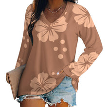 Load image into Gallery viewer, Peachy Floral Long Sleeve Loose Tee (TLREV2) Long sleeve loose tee