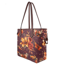 Load image into Gallery viewer, Floral Clover Canvas Tote Bag (Model 1661)
