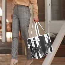 Load image into Gallery viewer, Bow Clover Canvas Tote Bag (Model 1661)
